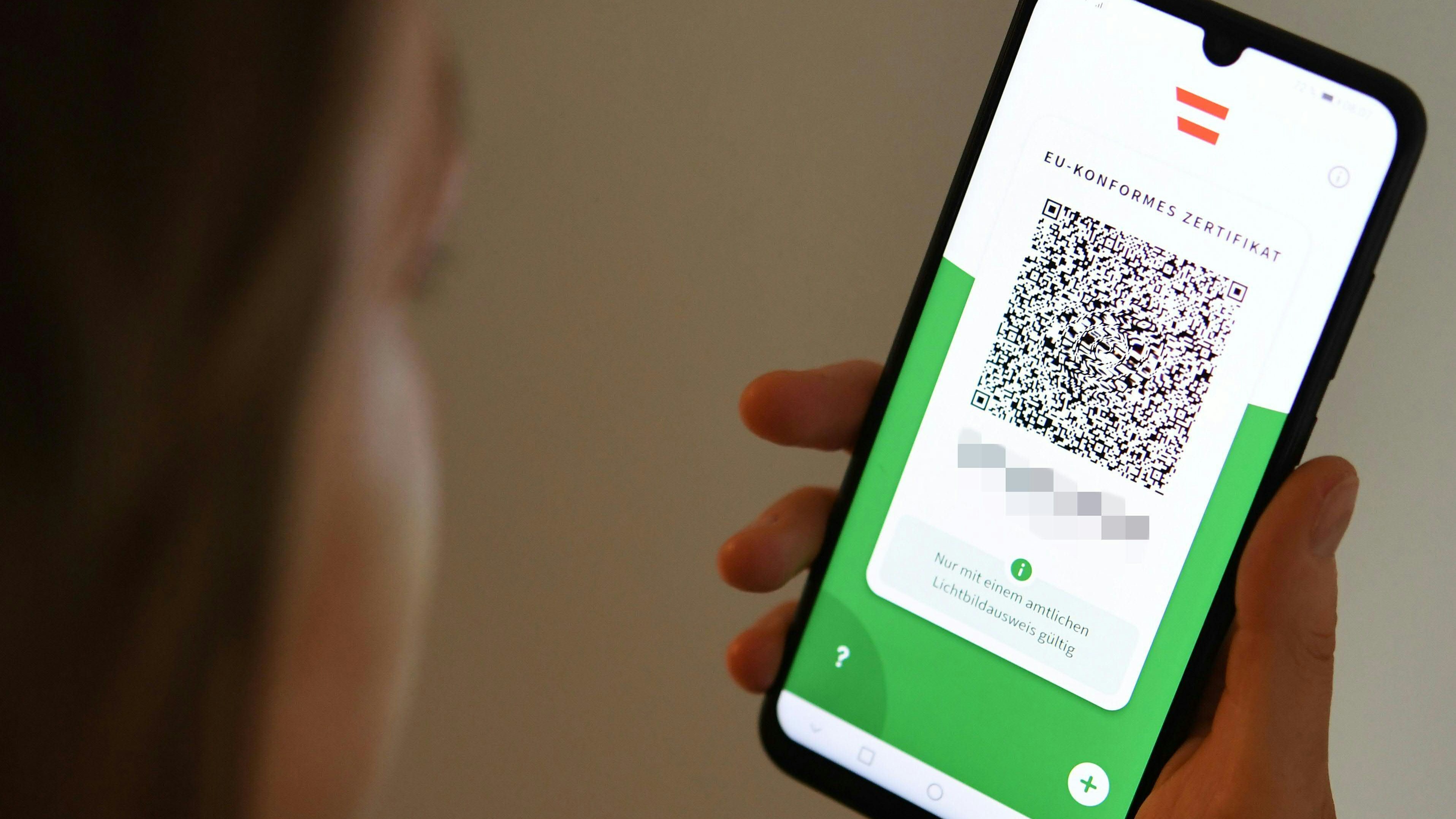 Der "Grüne Pass" gilt ab Montag kürzer.