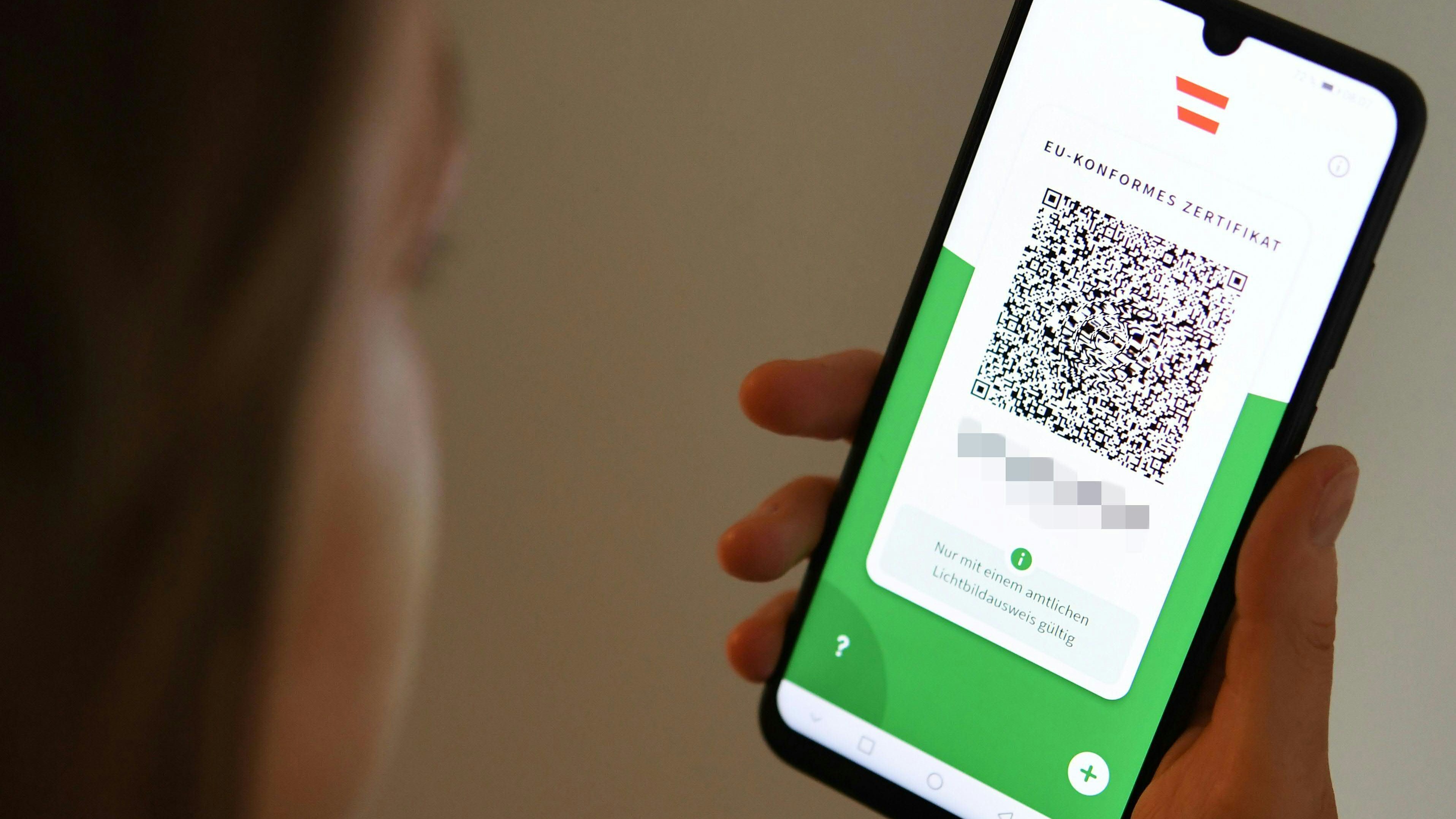 Der "Grüne Pass" gilt ab Montag kürzer.