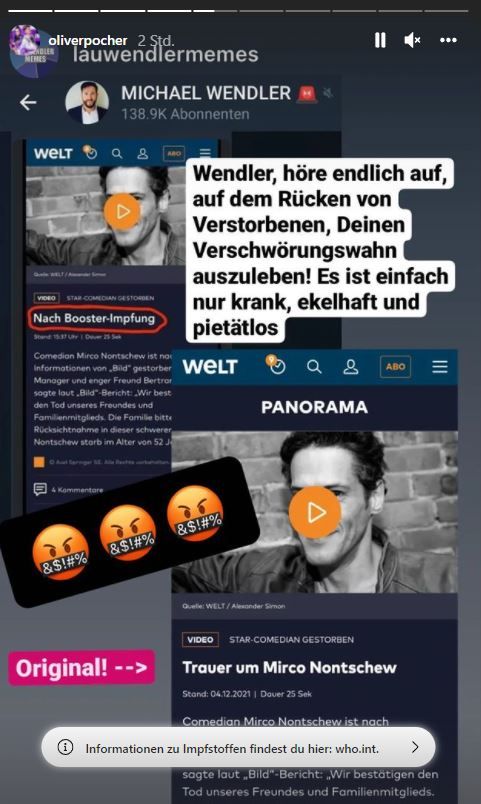 Wendler nutzte einen Fake-Artikel.