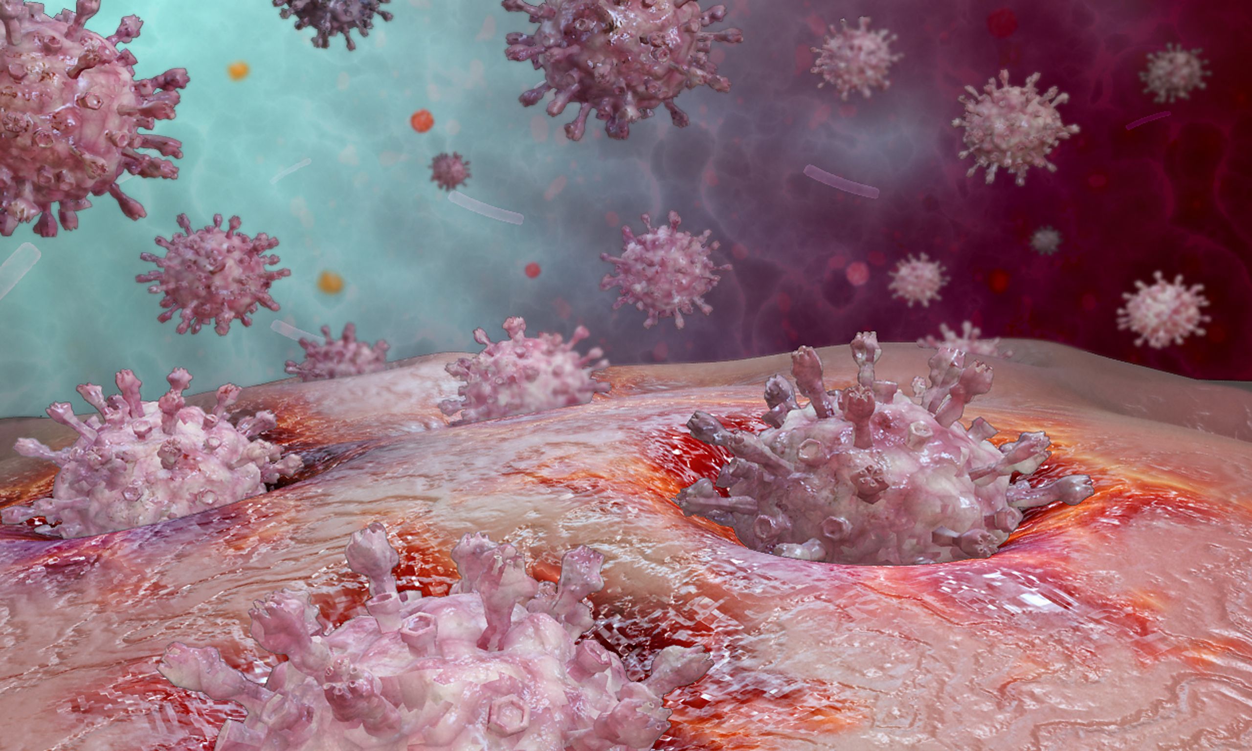 Inspired by the moment the human's cell receptor opens the" door" and welcomes the COVID-19