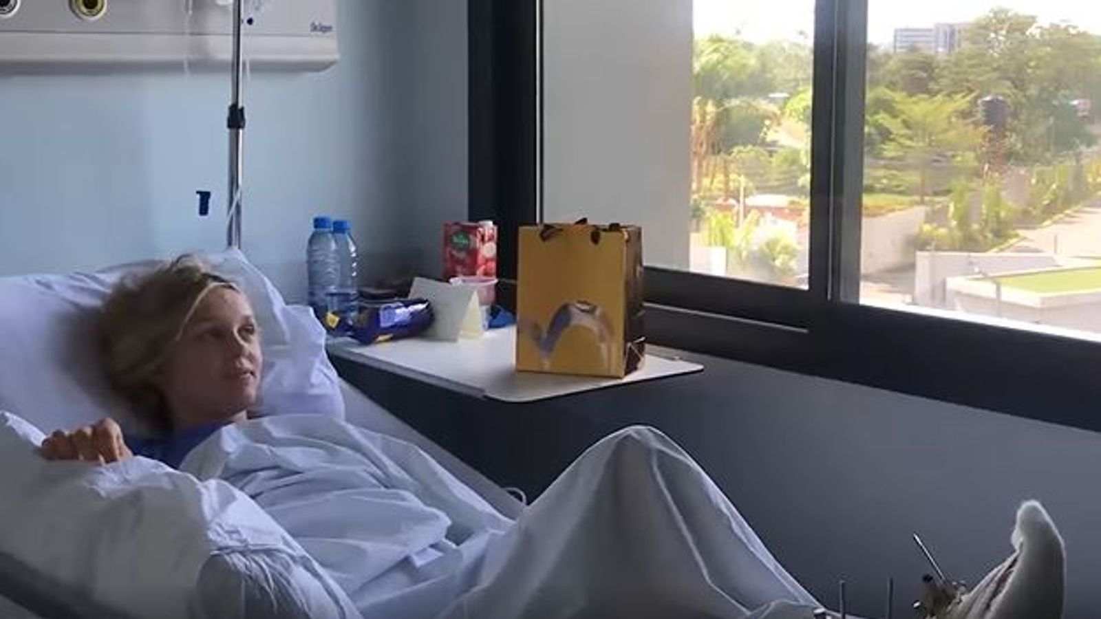 Die 18-jährige Amelie im Spital.