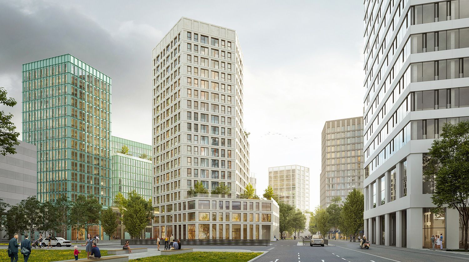 So soll das Projekt der 11 Türme für Linz aussehen. 