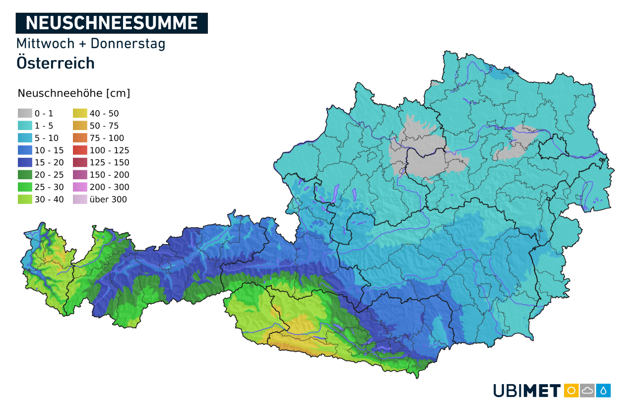Neuschnee Mittwoch + Donnerstag