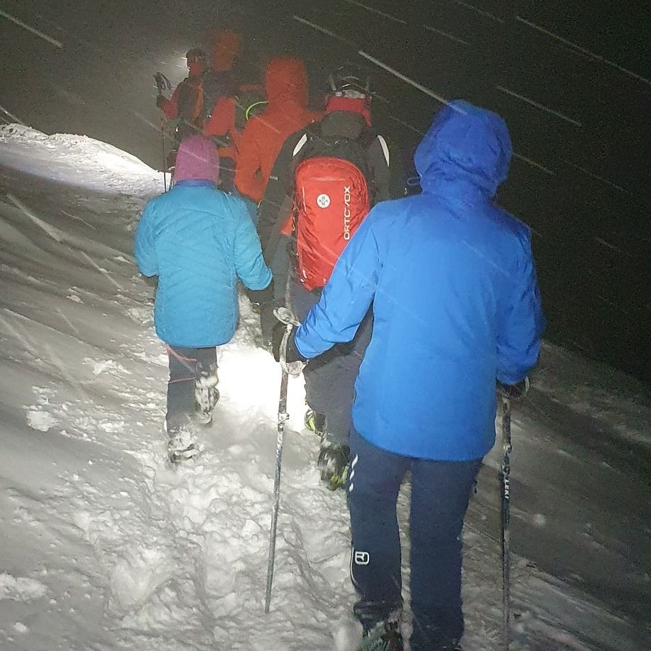 Die Kinder und die Eltern waren leicht unterkühlt.