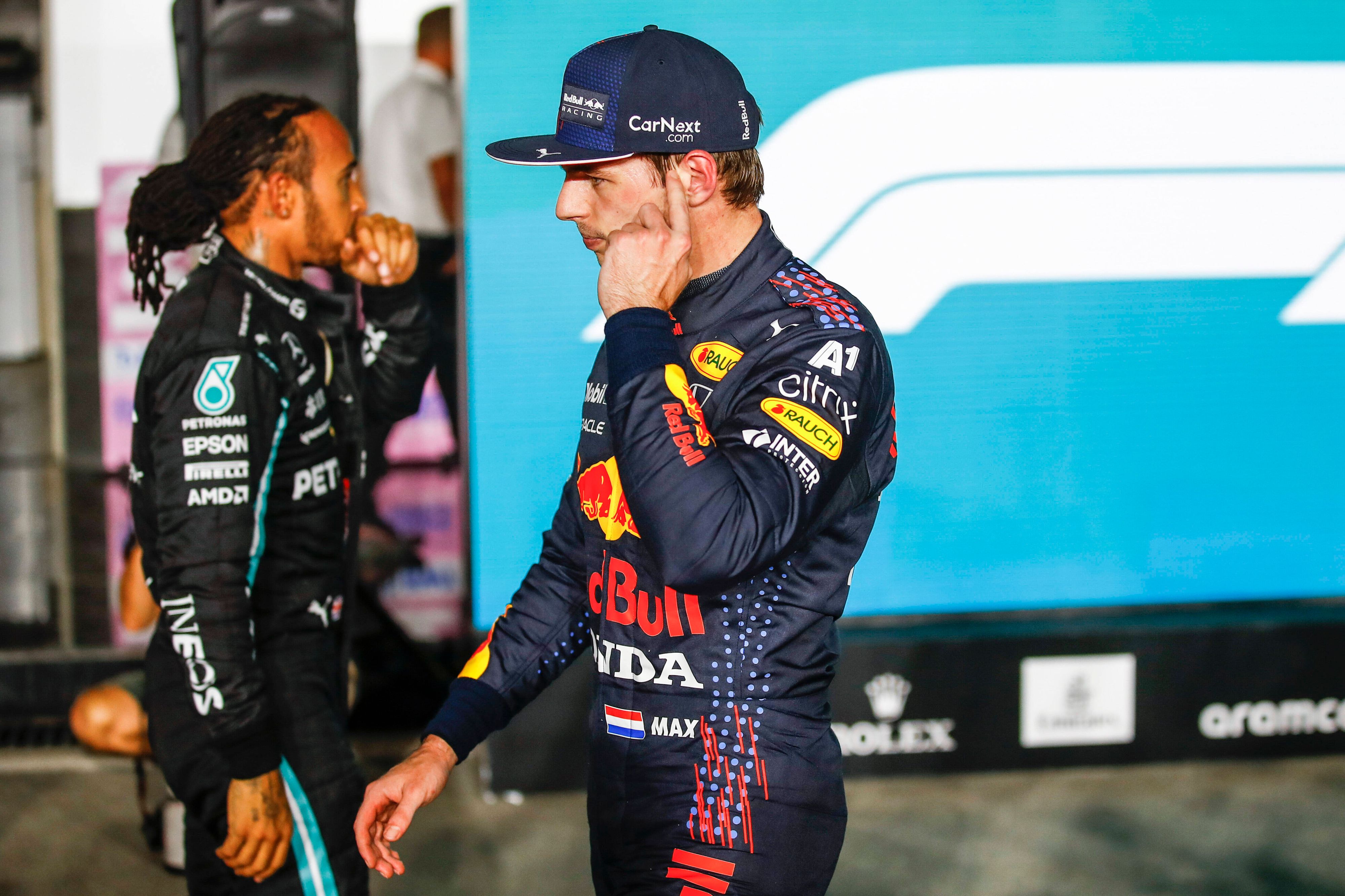 Hamilton und Verstappen (r.) vor dem Titel-Showdown