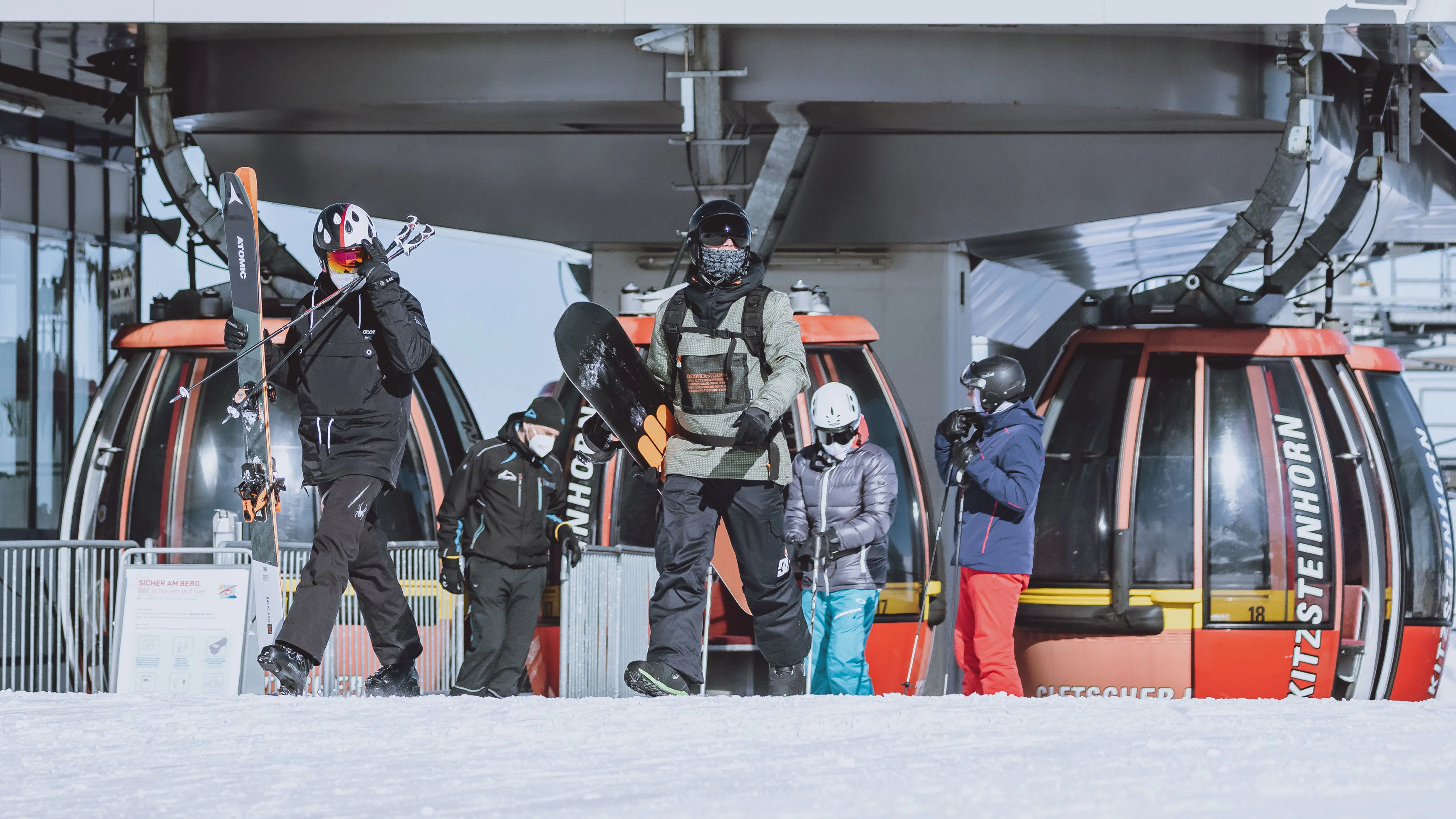 Skifahrer am Kitzsteinhorn