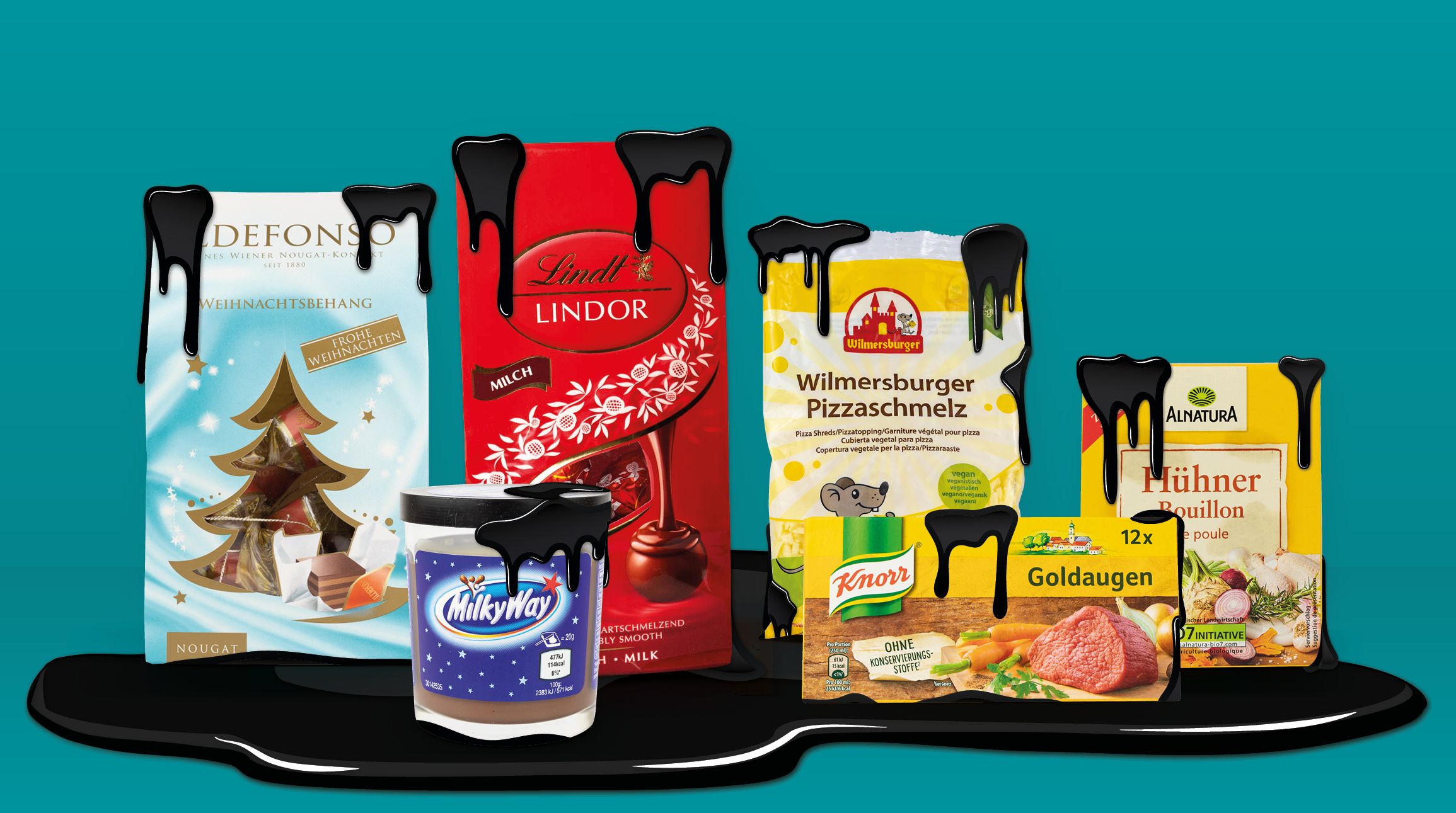 Die NGO foodwatch hat stichprobenartig beliebte Schokoladen, Brotaufstriche, Suppenwürfel und Fertigteige auf Mineralölrückstände analysiert und wurde bei jedem 6. Produkt fündig.