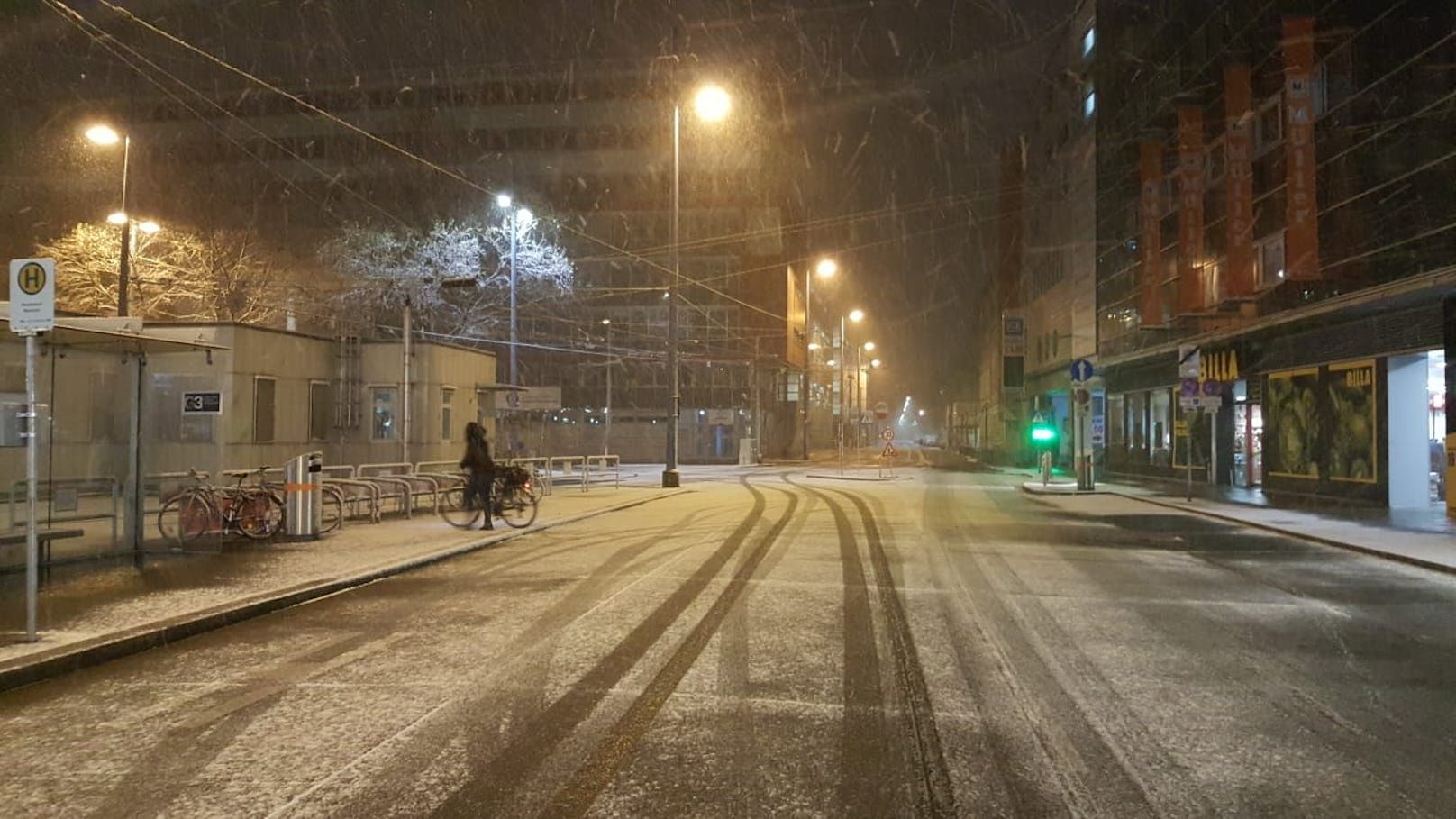 Eine dicke Schnee-Walze überrollt das ganze Land, in Wien wurde die rote Wetter-Warnstufe ausgerufen.