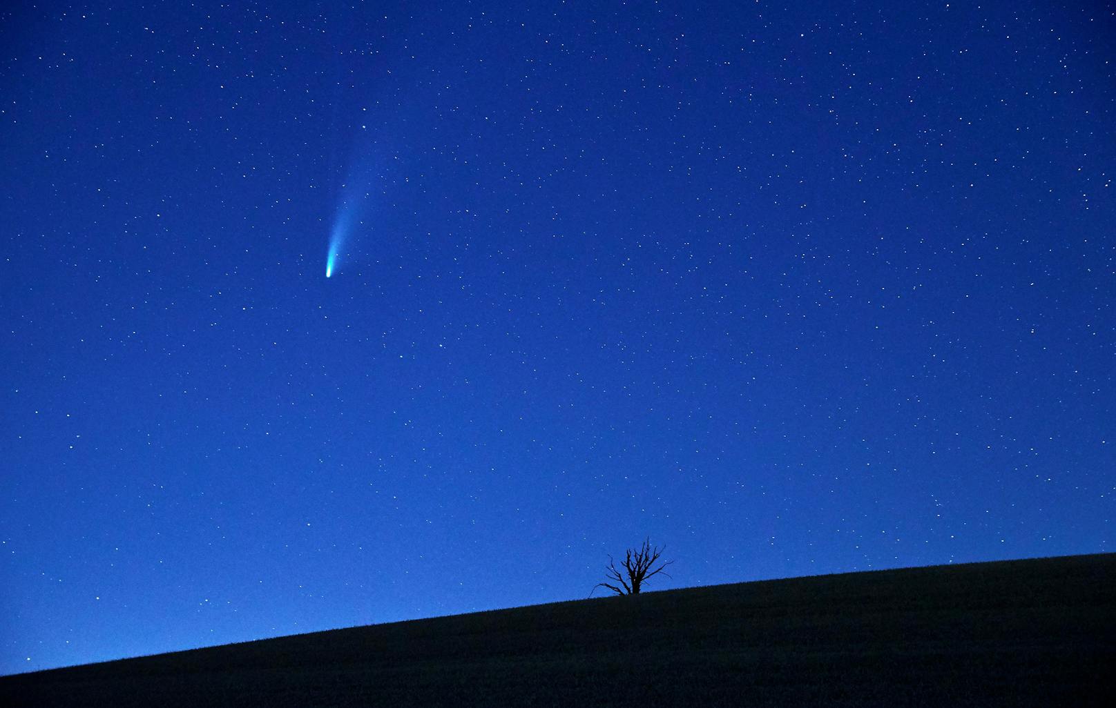 Vergangenes Jahr flog der Komet "Neowise" an der Erde vorbei.