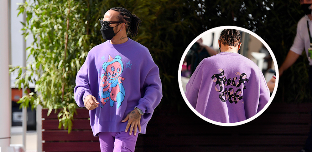 Lewis Hamilton mit einer klaren Botschaft in Richtung Max Verstappen. 