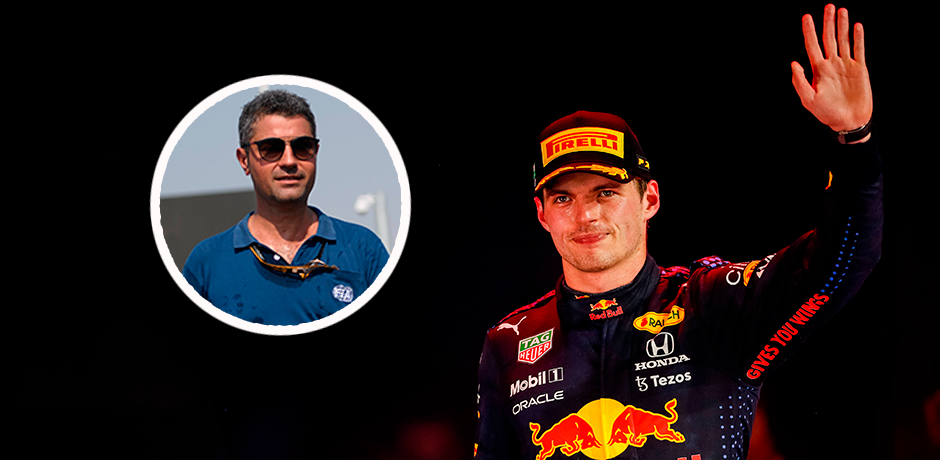 Rennleiter Michael Masi droht Max Verstappen. 