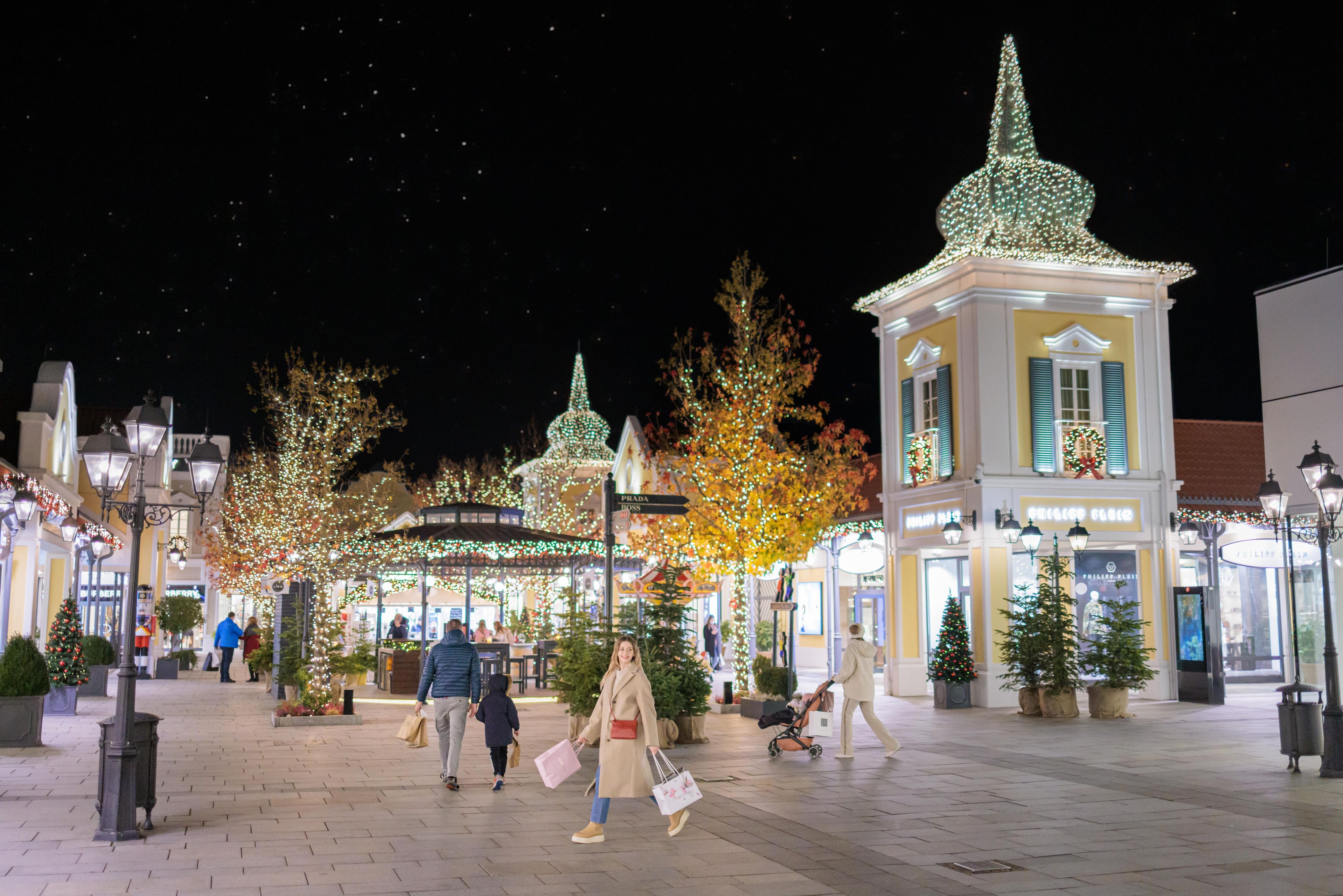 Christmas-Shopping im Designer-Outlet Parndorf.