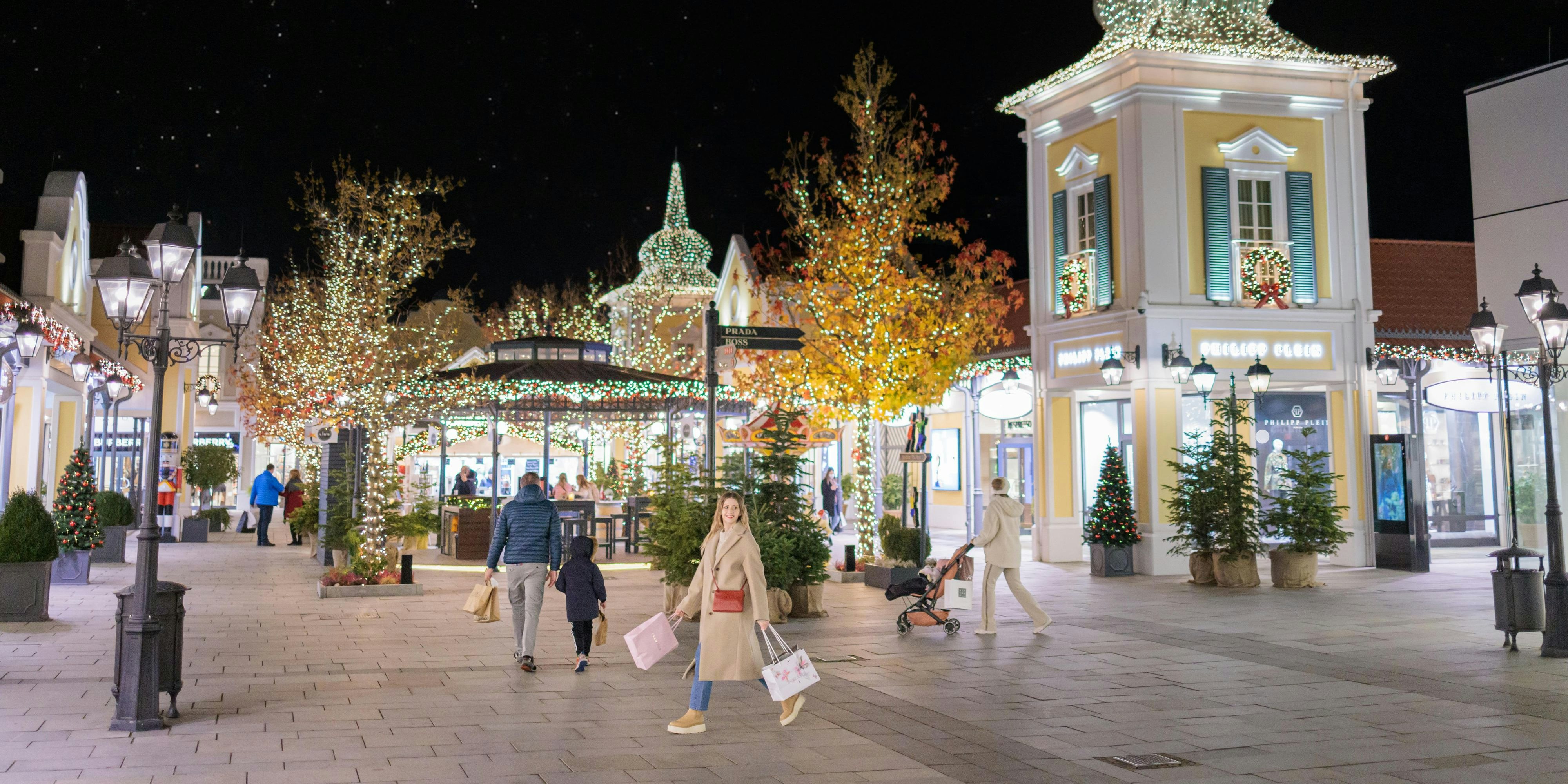 Christmas-Shopping im Designer-Outlet Parndorf.