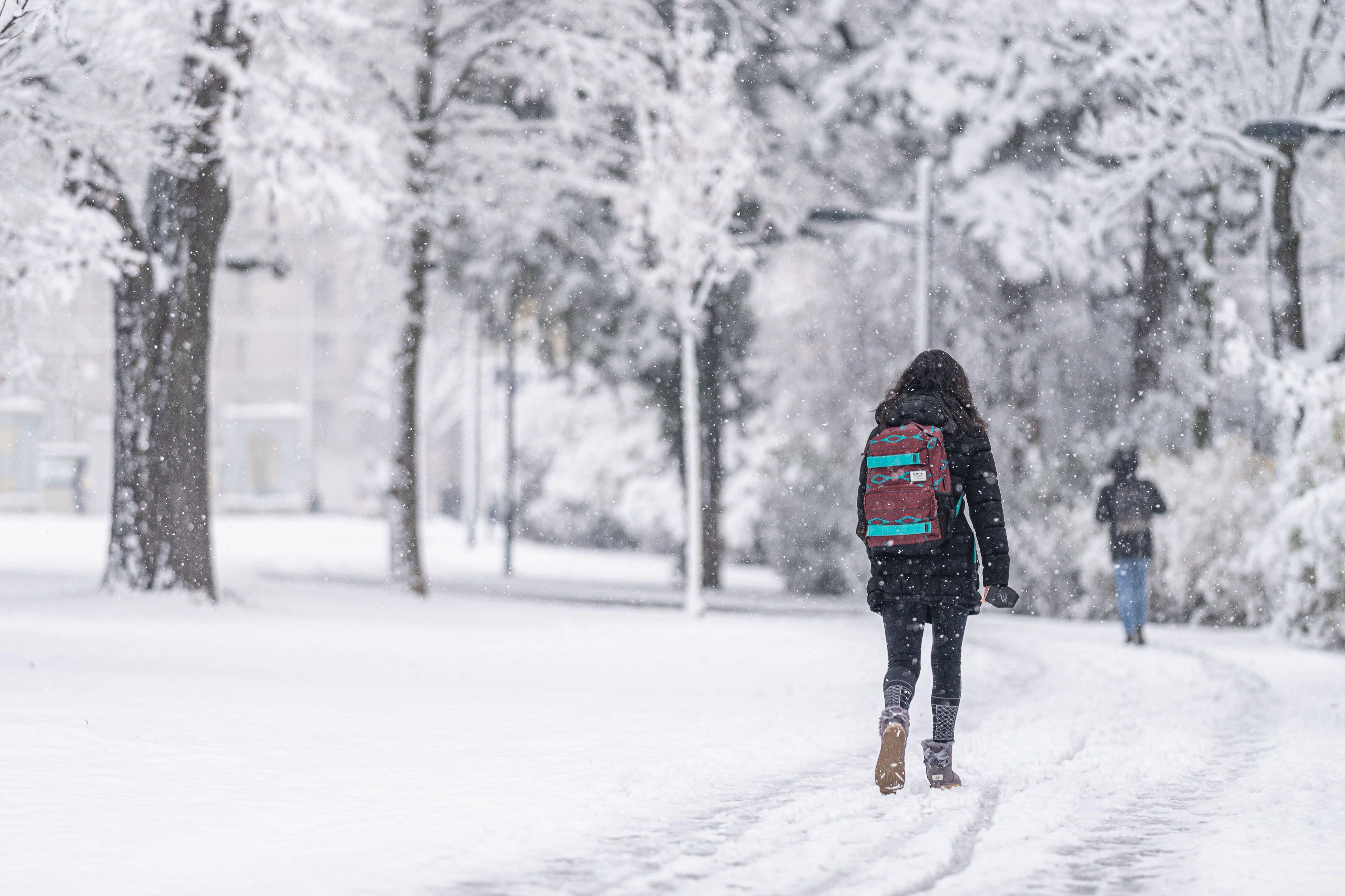 Schnee in Wien am 09.12.2021