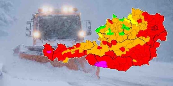 Höchste Wetter-Warnstufe in Österreich