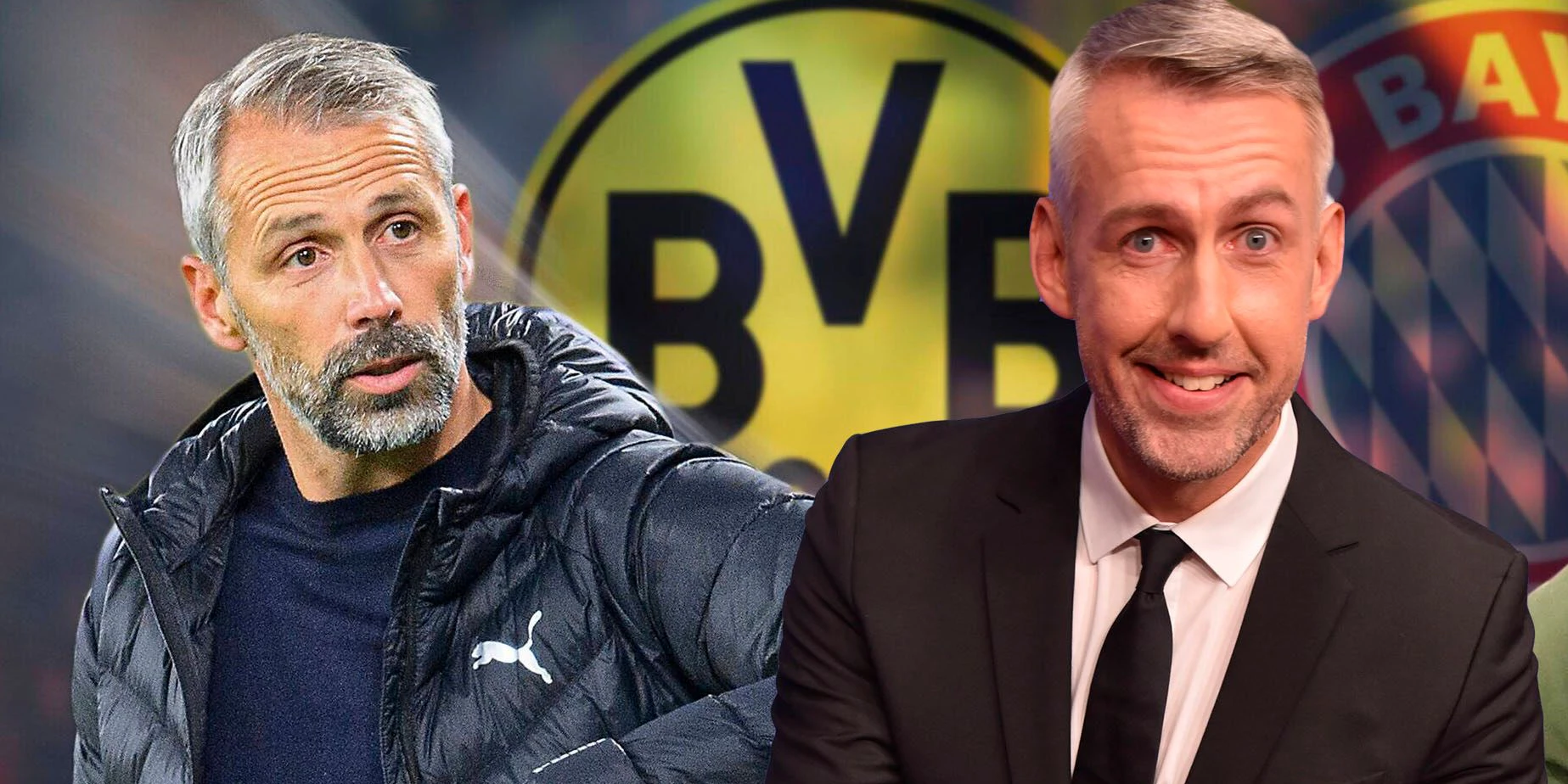 Sebastian Pufpaff (r.) ging als Double von Marco Rose