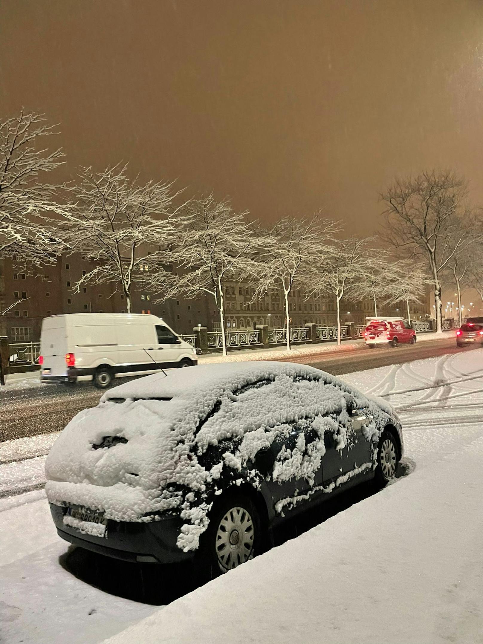 Eine dicke Schnee-Walze überrollt das ganze Land, in Wien wurde die rote Wetter-Warnstufe ausgerufen.