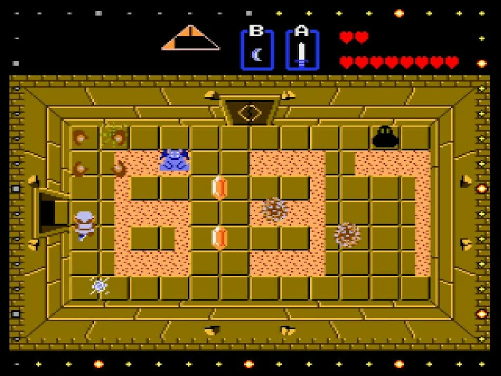 Außerdem zeigt ein spezieller Uhrenmodus groß am Bildschirm die Zeit an, während Link sich um die Ziffern herum automatisiert Gefechte mit Gegnern liefert.