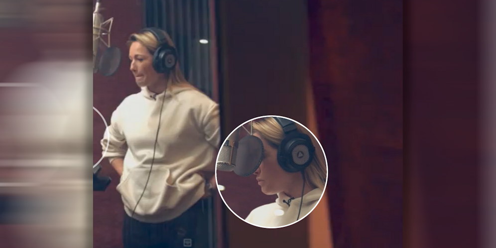 Helene bei den Aufnahmen zum Album 