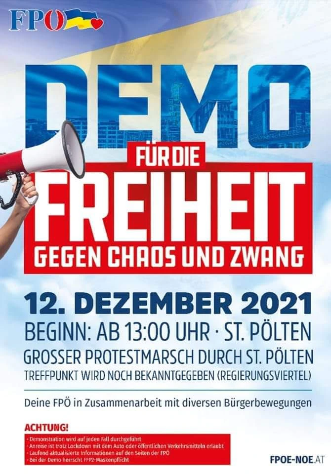 Eine weitere Demo findet in St. Pölten statt.