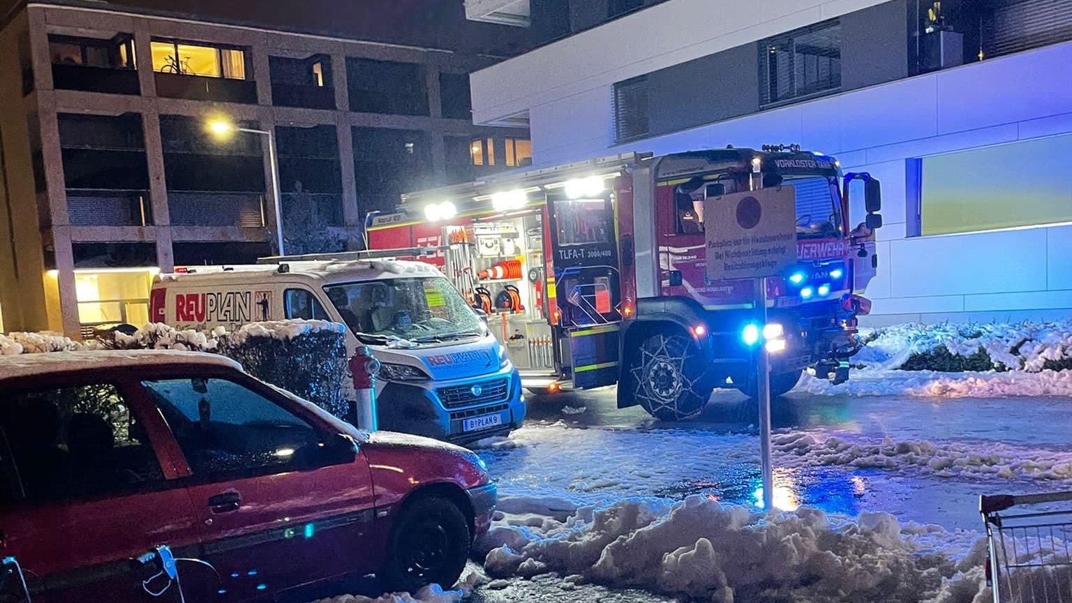 Mehrere Bregenzer Feuerwehren standen im Einsatz.