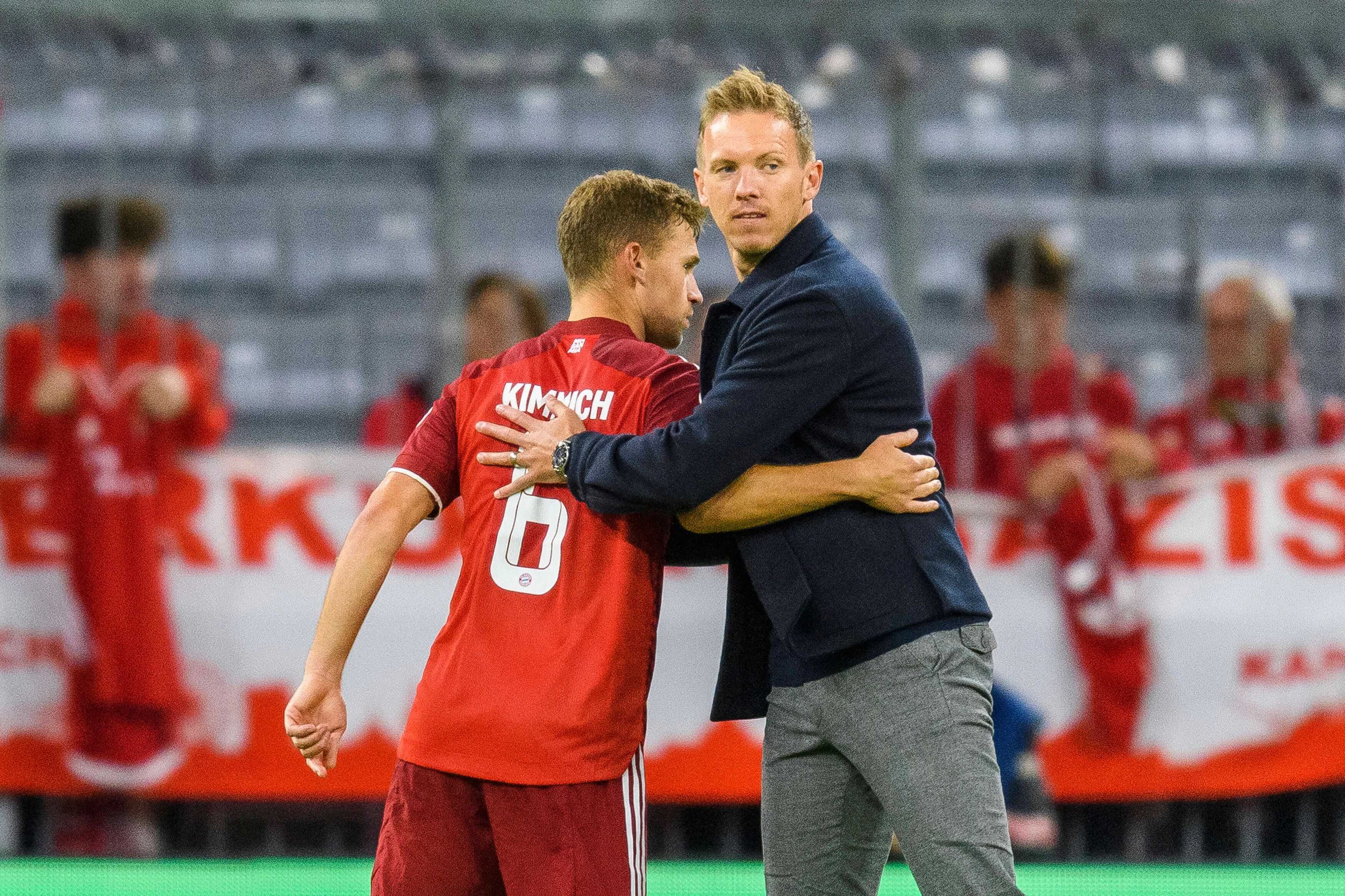 Julian Nagelsmann verteidigt Joshua Kimmich. 