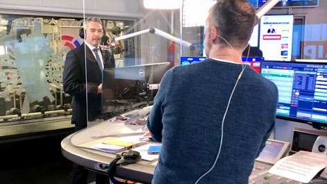 Bundeskanzler Karl Nehammer im Ö3-Wecker.