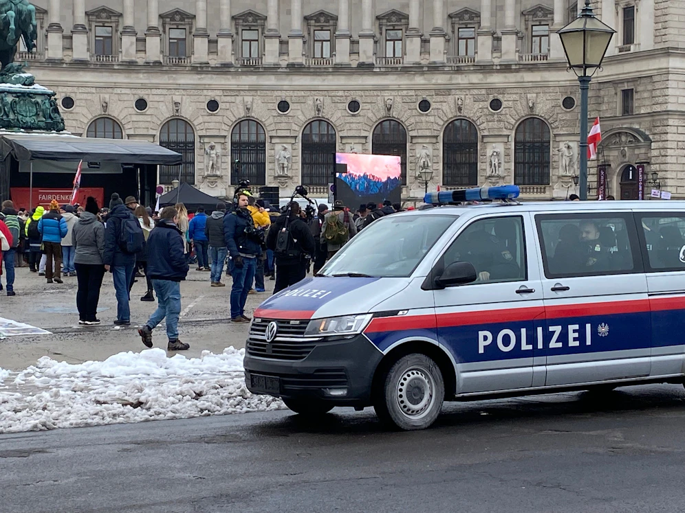 Impressionen von der Wiener Demonstration gegen die Corona-Maßnahmen der Regierung, (Symbolbild)