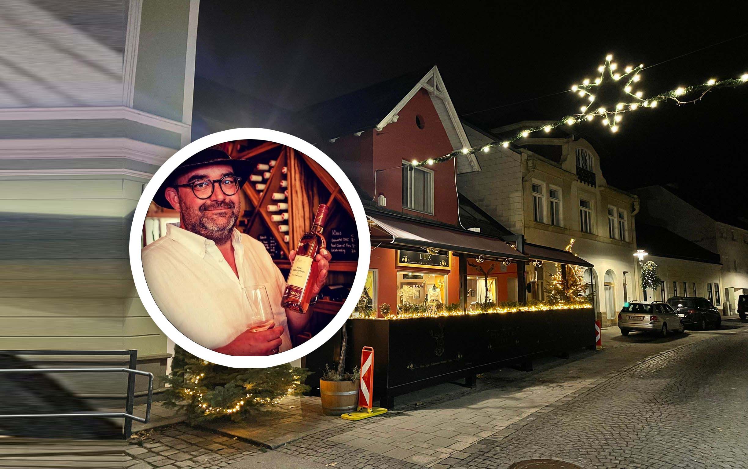 Bei der Impfung in der Vinothek versprach Sebastian Lux zwei gratis Spitzer