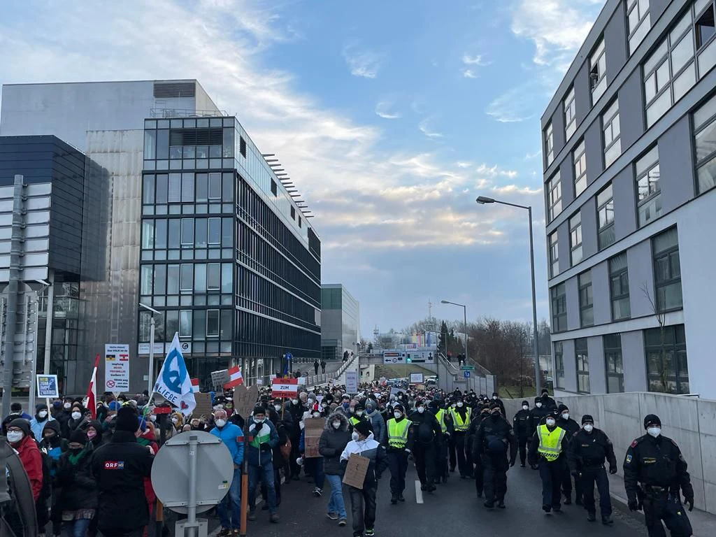 Corona-Demo in St. Pölten