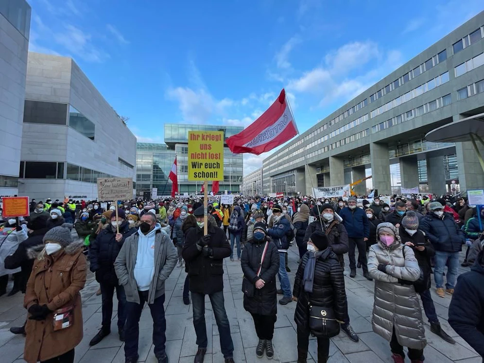Corona-Demo in St. Pölten