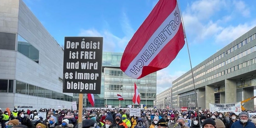 Corona-Demo in St. Pölten