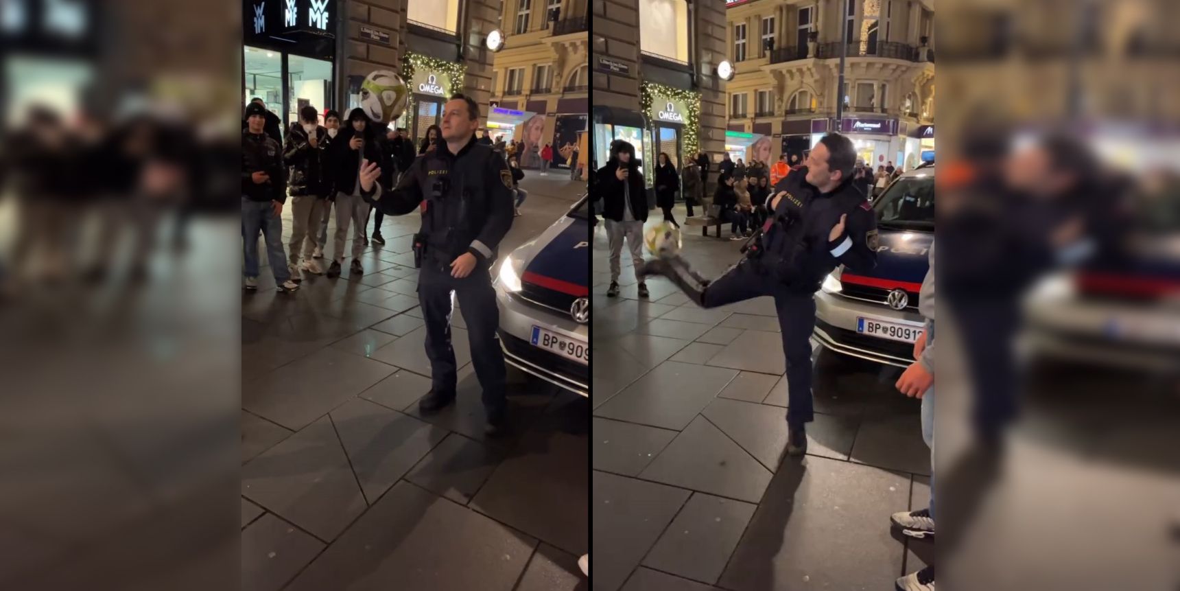 Talentierter Polizist kickt sich in die Herzen der Teenies