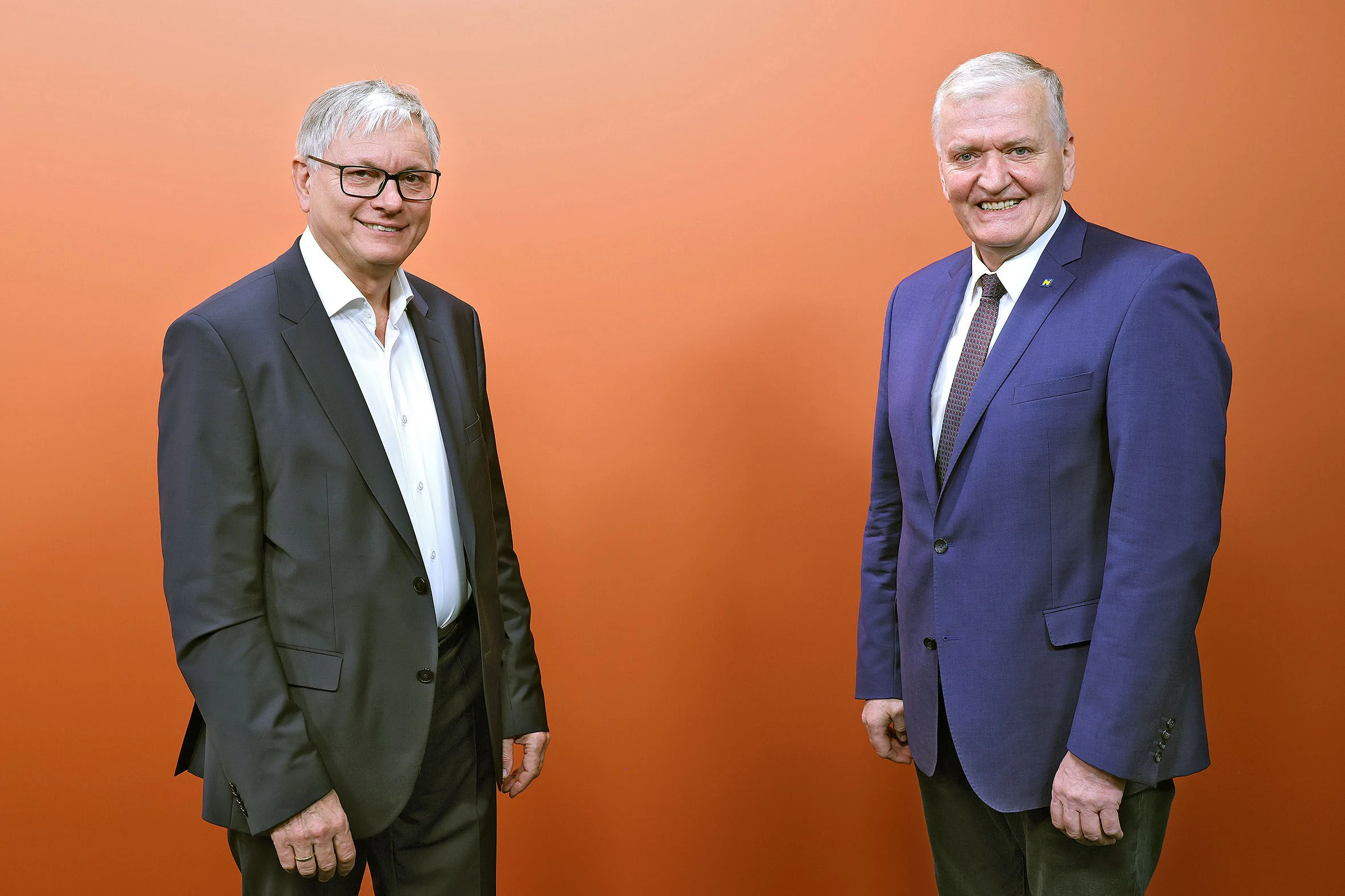 Stöger und Schnabl bei der Pressekonferenz