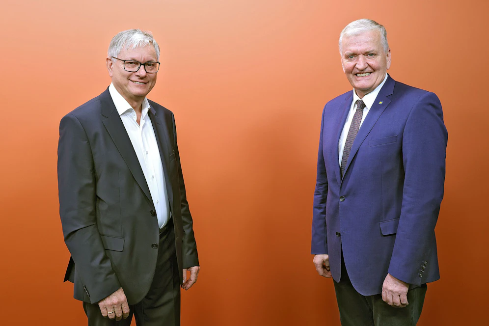 Stöger und Schnabl bei der Pressekonferenz