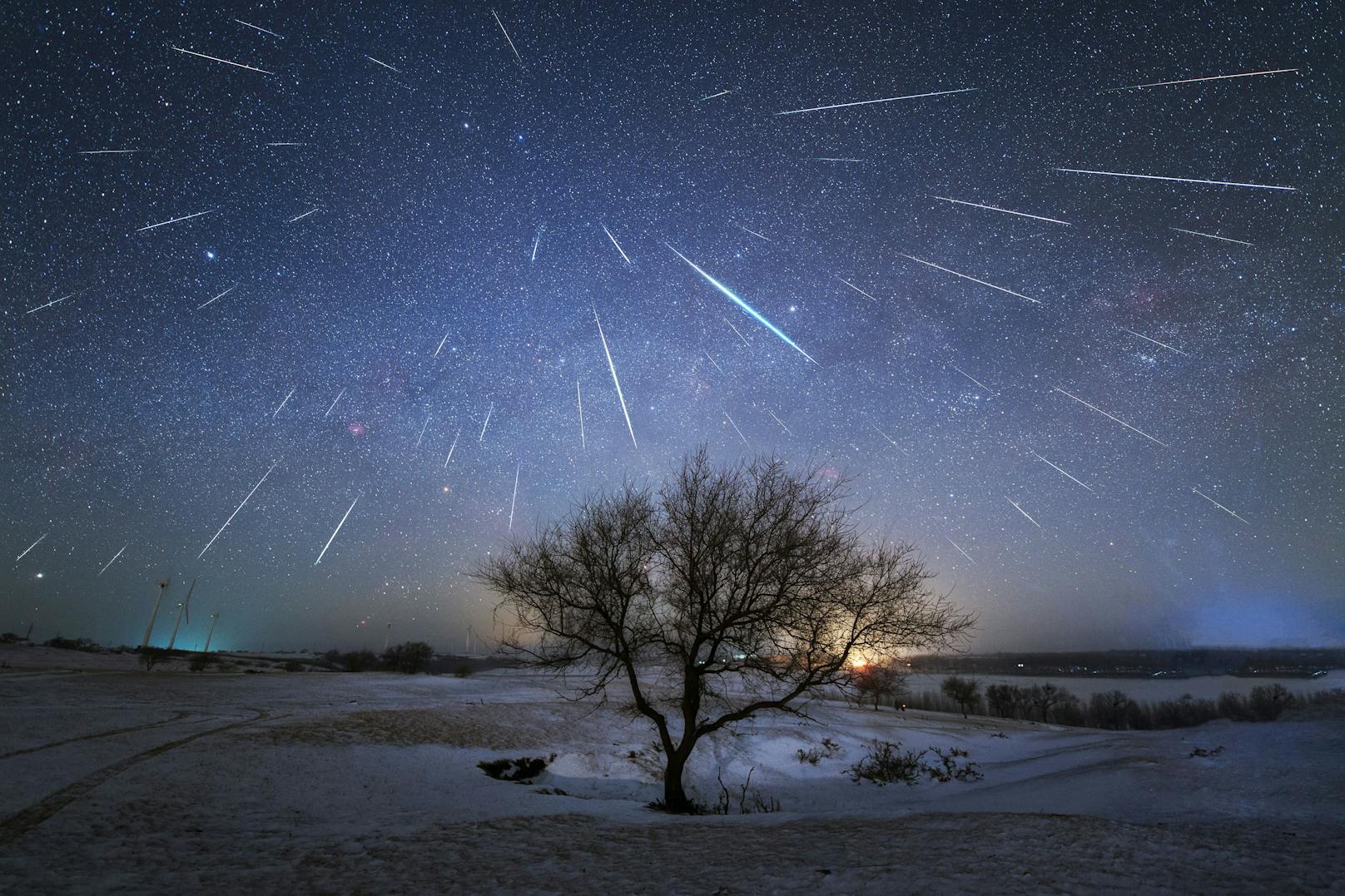 Hunderte Sternschnuppen fallen heute Nacht vom Himmel