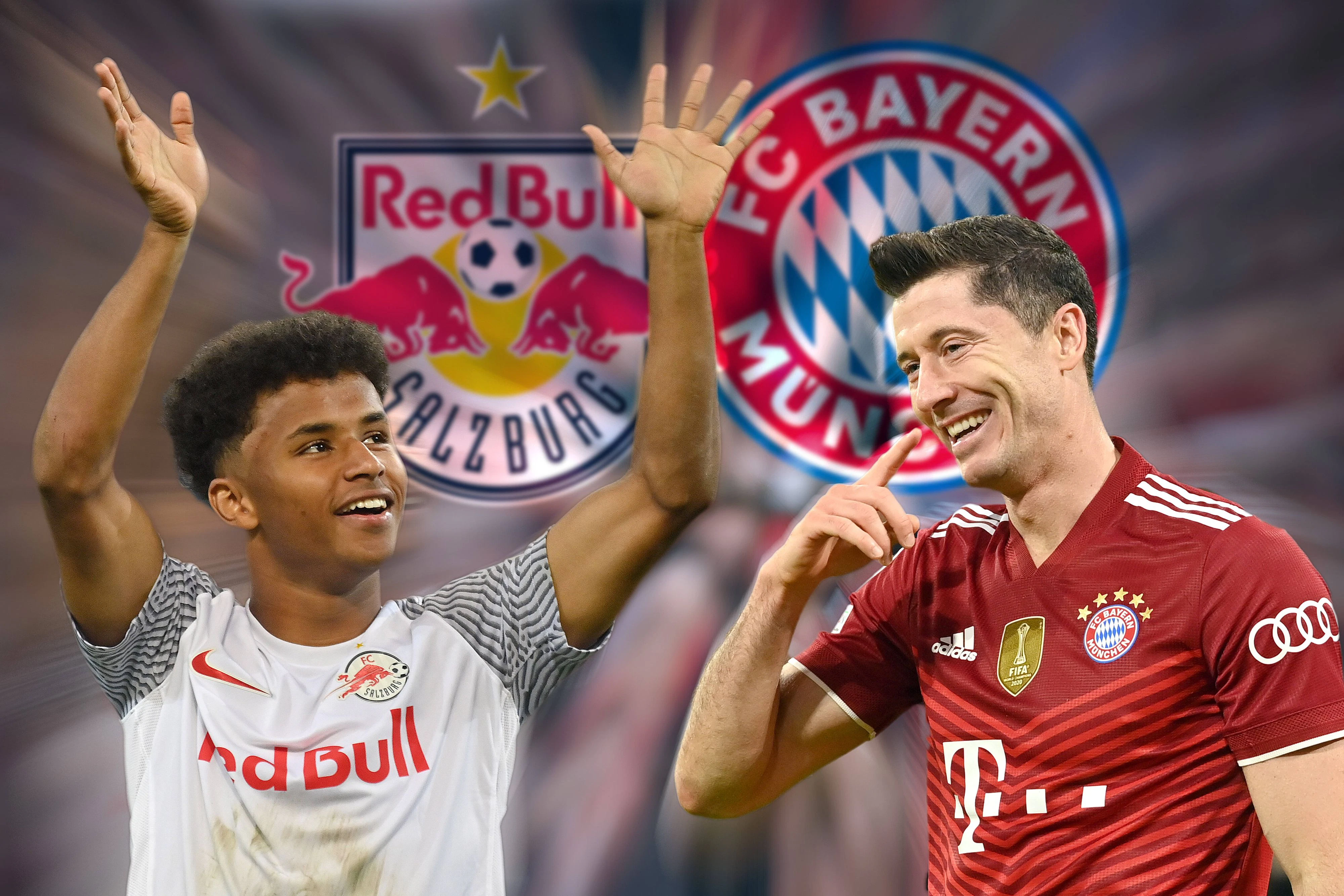Karim Adeyemi gegen Robert Lewandowski – die Torjäger stehen vor dem Achtelfinale im Fokus.
