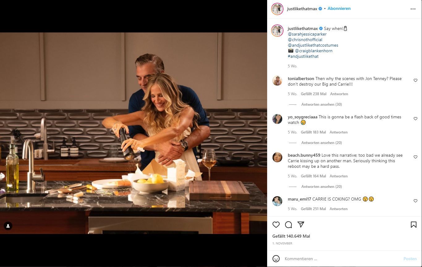 Mr. Big mit  Carrie (Sarah  Jessica Parker)