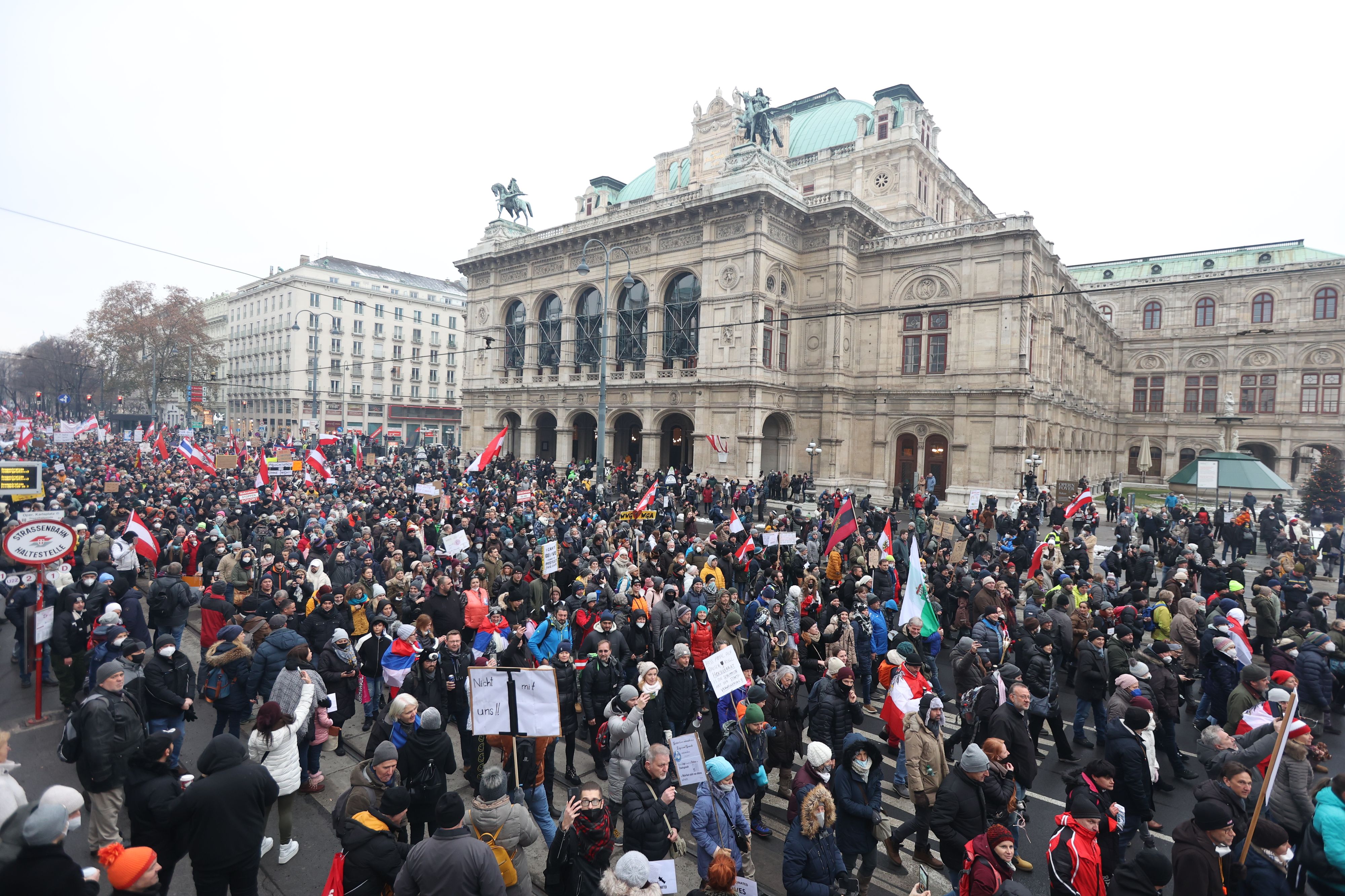 Ausnahmezustand am Samstag in Wien.