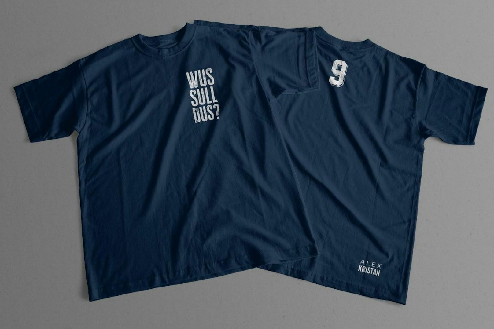 Die T-Shirts mit dem Spruch "Wus sull dus?" sind bis Jänner vergriffen. Mit <em>"Heute"</em> kannst du ein signiertes T-Shirt gewinnen.