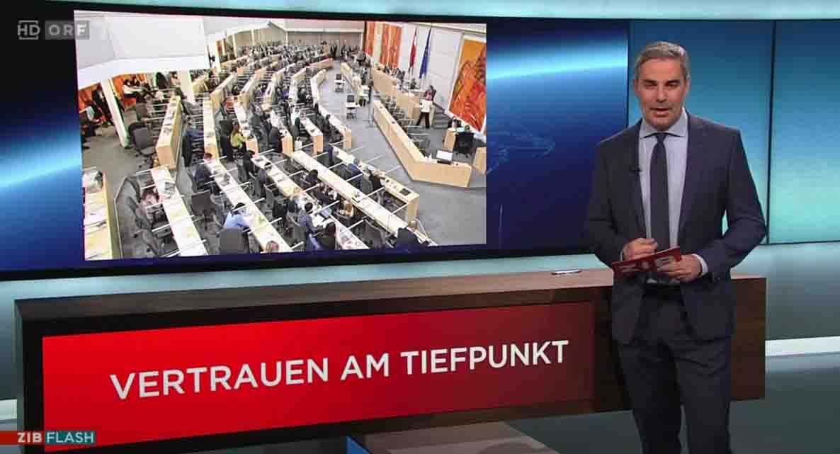 Moderator Roman Rafreider beim ZIB-Flash