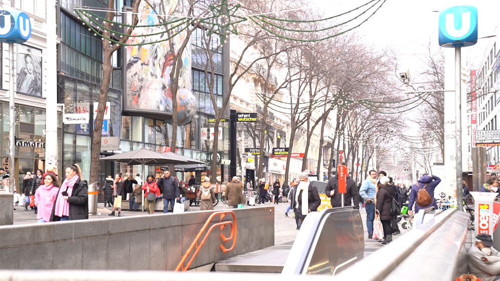 Am Dienstag gab es ein dichtes Gedränge auf der Mariahilfer Straße.