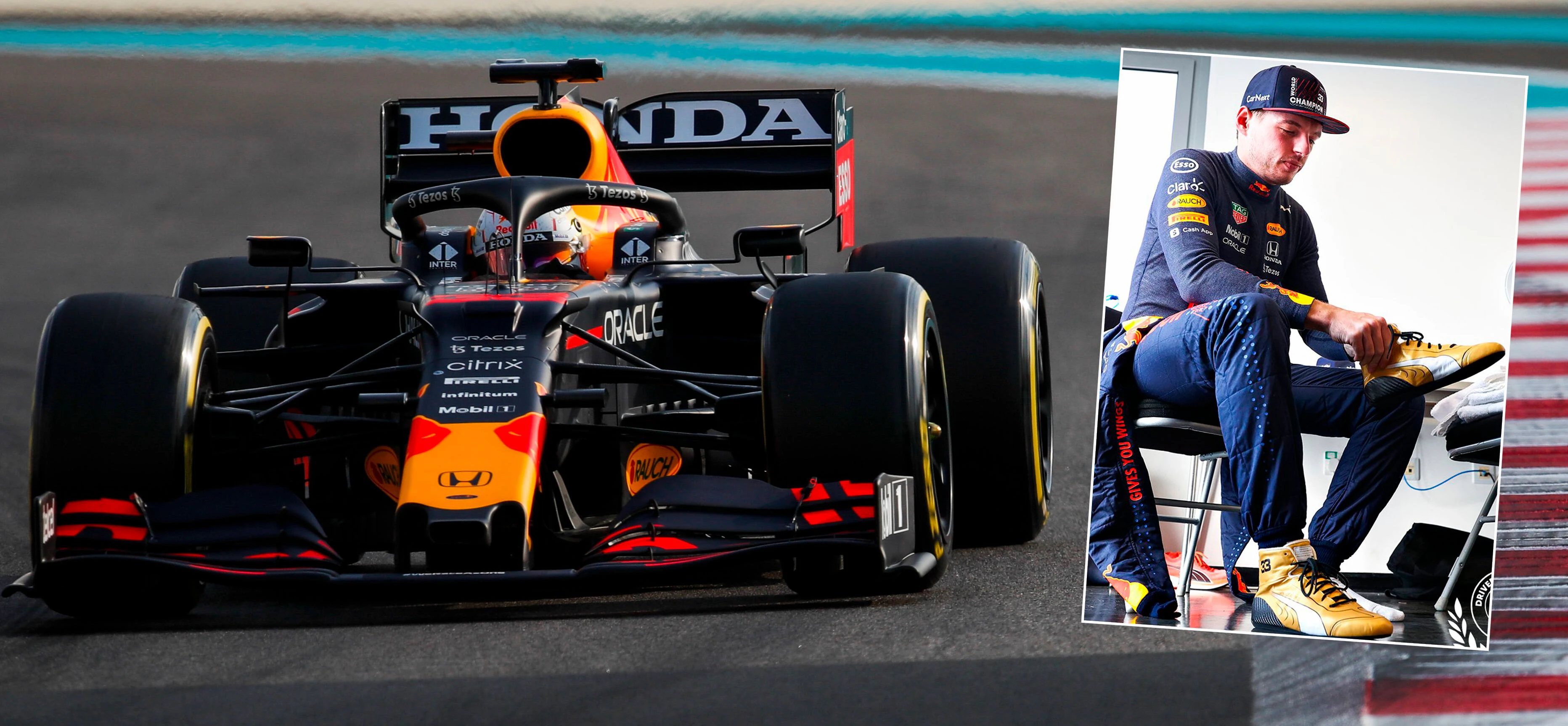 Max Verstappen mit goldenen Schuhen