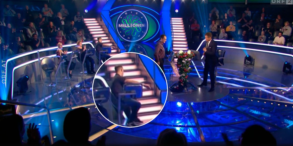 Der junge Mann konnte sich nicht im Zaum halten. 