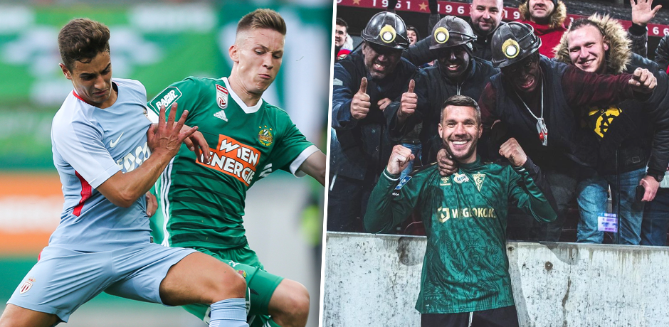 Teamkollegen bei den "Bergmännern": Sobczyk und Podolski