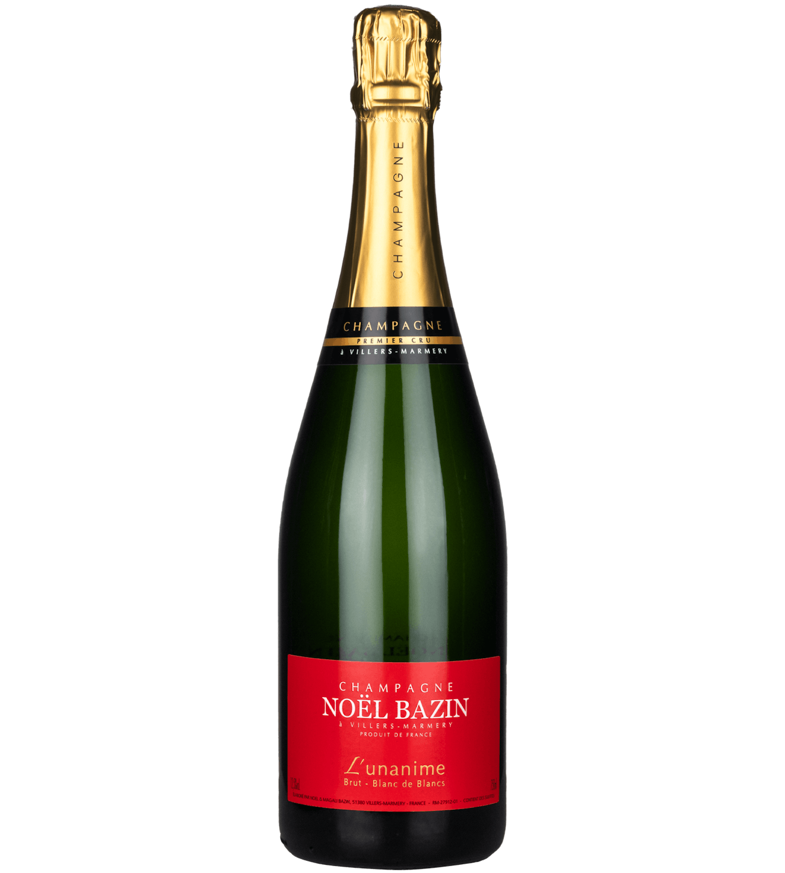 Champagne Flasche L’unanime von Noel Bazin