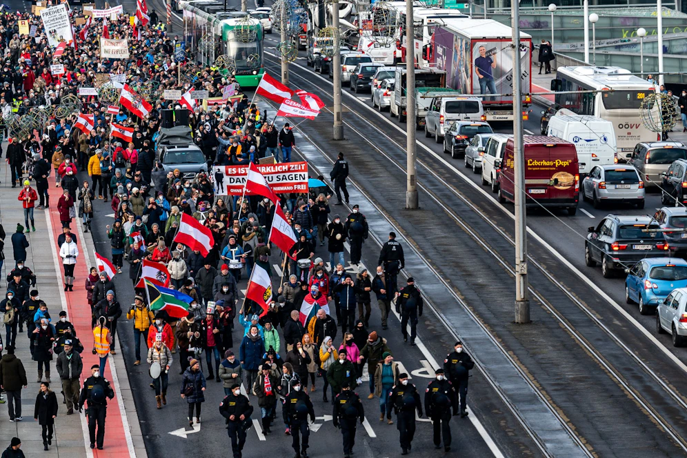 Der angeklagte Mann war auch einer der ersten Organisatoren der Linzer Corona-Demos.