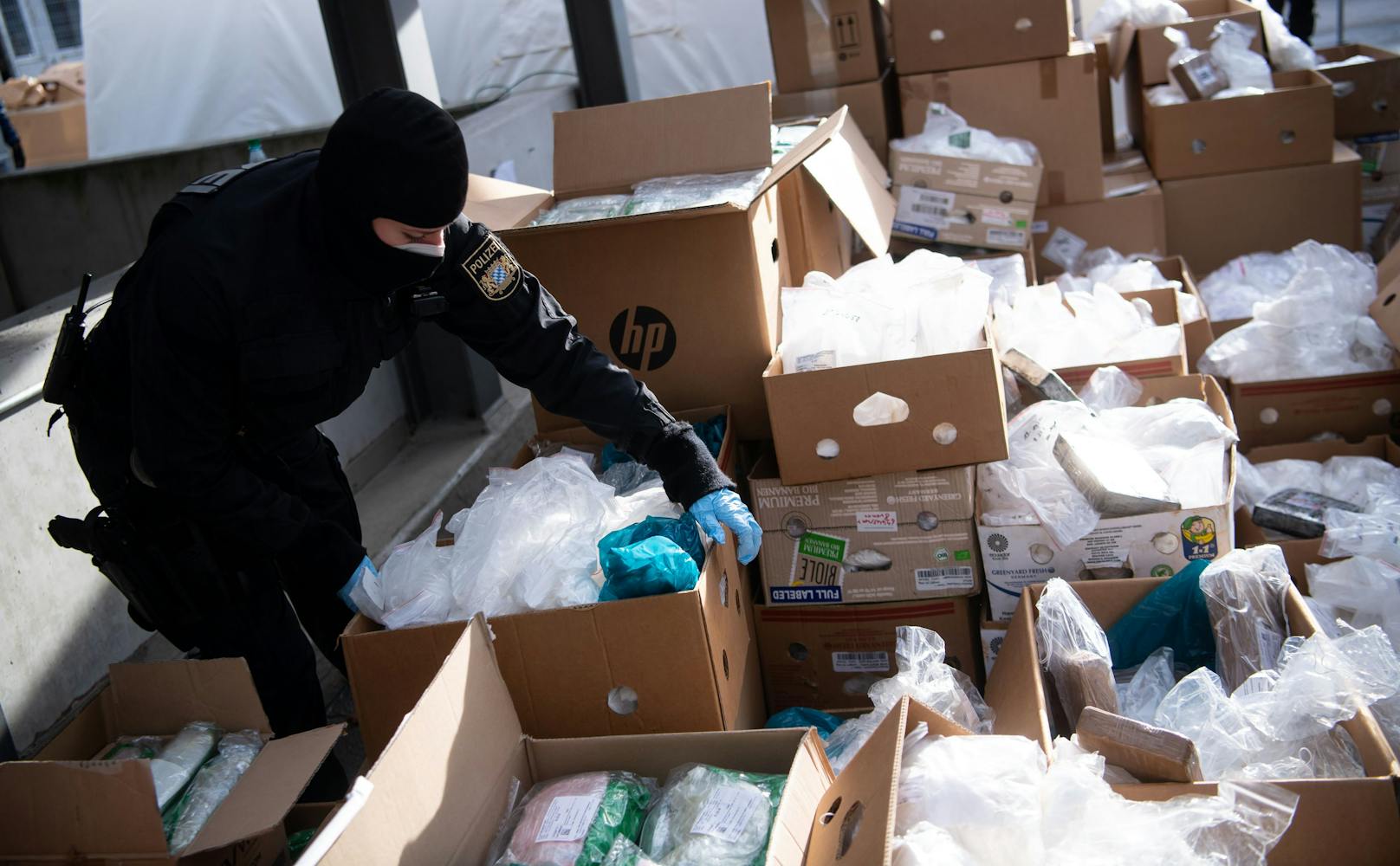 Die deutsche Polizei hat über 1,5 Tonnen Kokain verbrannt.