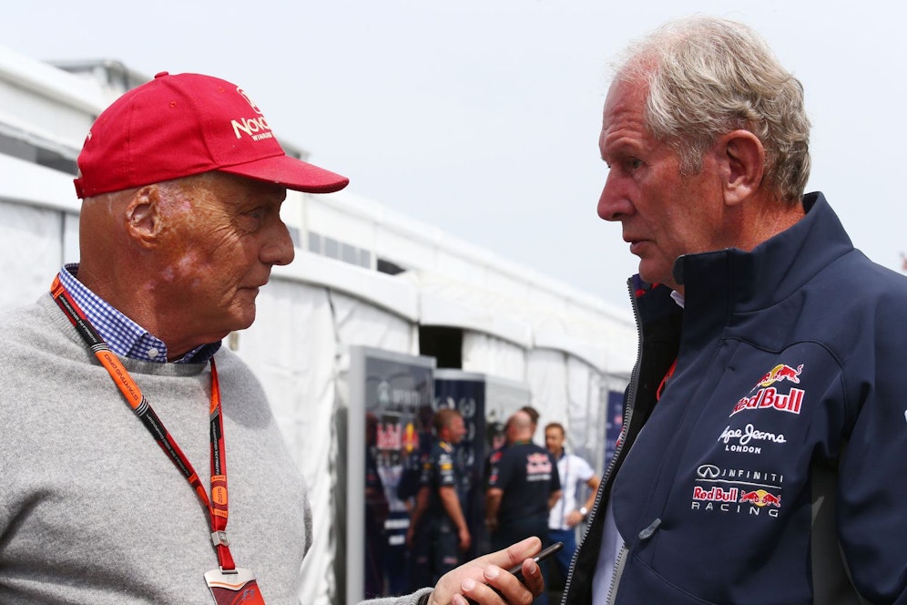 Niki Lauda und Dr. Helmut Marko