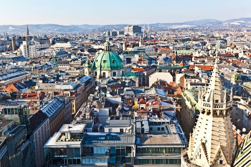 Stadtansicht von Wien im Winter (Symbolbild)